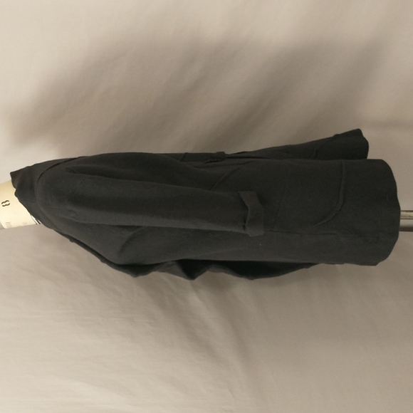 Avant Garde Moyuru Wool Coat Japanese Asymmetrical Art to Wear in Black  Damaged - Picture 4 of 16